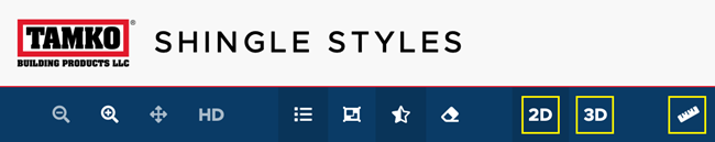 Shingle Styles navigation - 2D 3D Measurements Shingle Styles navigation - 2D 3D Measurements